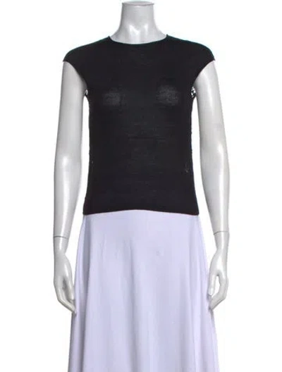 Pre-owned Alberta Ferretti Vintage Late 1990's - Early 2000's Top W/ Tags In Black