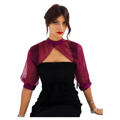 Pre-owned Alberta Ferretti Vintage Purple Sleeve Covers