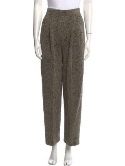 Pre-owned Alberta Ferretti Vintage Wide Leg Pants In Gray