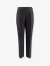 Alberta Ferretti Women Virgin Wool And Silk Trousers In Gray