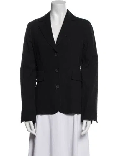 Pre-owned Alberta Ferretti Virgin Wool Blazer In Blue