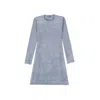 Alberta Ferretti Virgin Wool Dress In Gray