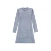 Alberta Ferretti Virgin Wool Dress In Gray