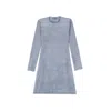 Alberta Ferretti Virgin Wool Dress In Grey