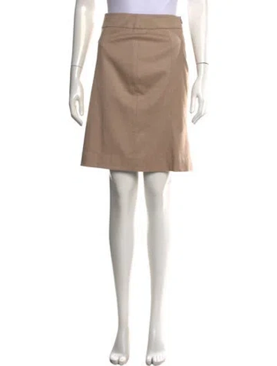 Pre-owned Alberta Ferretti Virgin Wool Knee-length Skirt In Neutrals