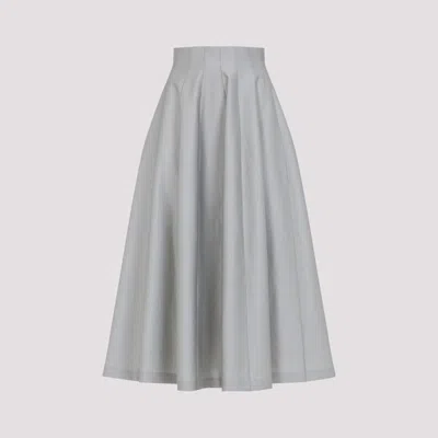 ALBERTA FERRETTI VIRGIN WOOL MIDI SKIRT