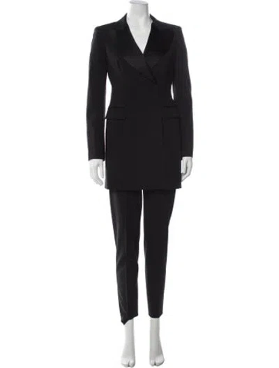 Pre-owned Alberta Ferretti Virgin Wool Pantsuit In Black