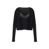 Alberta Ferretti Virgin Wool Sweater In Burgundy