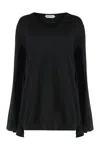 Alberta Ferretti Virgin Wool Sweater In Black