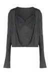 Alberta Ferretti Alberta Ferreti Virgin Wool Sweater In Gray