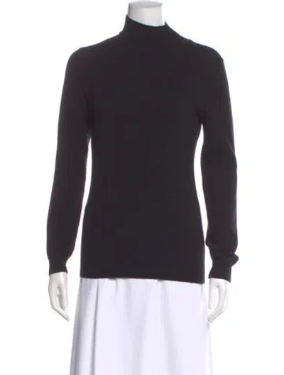 Pre-owned Alberta Ferretti Virgin Wool Turtleneck Sweater In Gray