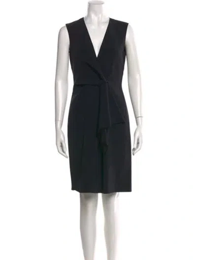Pre-owned Alberta Ferretti V-neck Knee-length Dress In Multi