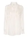 Alberta Ferretti Camicia Beige In White