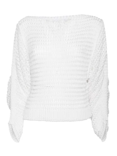 Alberta Ferretti Maglia Bianca In White