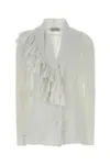 Alberta Ferretti Long Sleeve Shirt In Gray