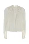 Alberta Ferretti Alberta Ferreti Silk Blouse In White