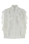 Alberta Ferretti Alberta Ferreti Stretch Poplin Cotton Shirt In White