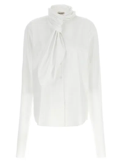 Alberta Ferretti White Tie Shirt
