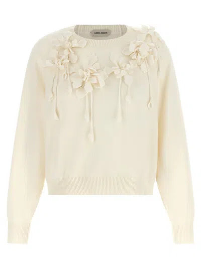 Alberta Ferretti White Virgin Wool Women's Cardigan