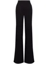 Alberta Ferretti Wide-leg Cady Trousers In Black
