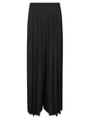 Alberta Ferretti Wide-leg High-waisted Trousers In Black