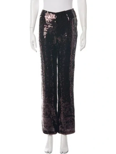 Pre-owned Alberta Ferretti Wide Leg Pants In Black