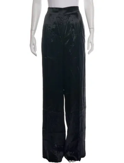 Pre-owned Alberta Ferretti Wide Leg Pants In Black