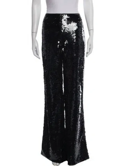 Pre-owned Alberta Ferretti Wide Leg Pants In Black