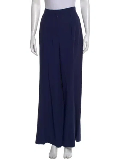 Pre-owned Alberta Ferretti Wide Leg Pants In Blue