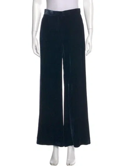 Pre-owned Alberta Ferretti Wide Leg Pants In Blue