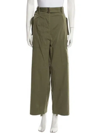 Pre-owned Alberta Ferretti Wide Leg Pants In Green