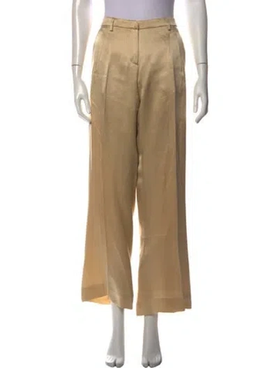 Pre-owned Alberta Ferretti Wide Leg Pants In Neutrals