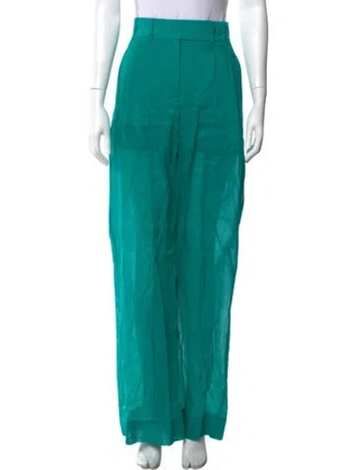 Pre-owned Alberta Ferretti Wide Leg Pants W/ Tags In Green