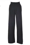 Alberta Ferretti Wide-leg Pants With Ribbed Inserts