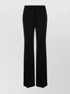 Alberta Ferretti Wide-leg Tailored Trousers Featuring Pockets In Black
