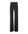 Alberta Ferretti Wide Leg Viscose Trousers In Black