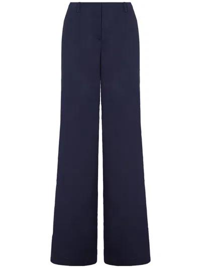 Alberta Ferretti Wide-leg Trousers In Blue