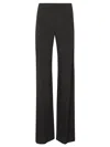 Alberta Ferretti Wide Leg Viscose Trousers In Black