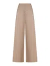 Alberta Ferretti Wide-leg Trousers In Sand