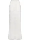 Alberta Ferretti Wide-leg Trousers In White