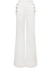 Alberta Ferretti Wide-leg Trousers In White