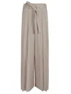Alberta Ferretti Popeline Pants In Neutrals