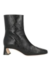 Alberta Ferretti Woman Ankle Boots Black Size 7 Soft Leather