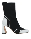 Alberta Ferretti Woman Ankle Boots Black Size 8 Textile Fibers