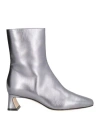Alberta Ferretti Woman Ankle Boots Gunmetal Size 8 Leather