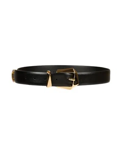 Alberta Ferretti Woman Belt Black Size M Leather