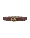 Alberta Ferretti Woman Belt Brown Size 4 Leather
