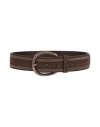 Alberta Ferretti Woman Belt Dark Brown Size 8 Leather In Brown