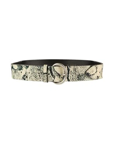 Alberta Ferretti Woman Belt Ivory Size 4 Leather In Neutral