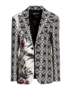 Alberta Ferretti Woman Blazer Beige Size 4 Polyester, Elastane In Multi